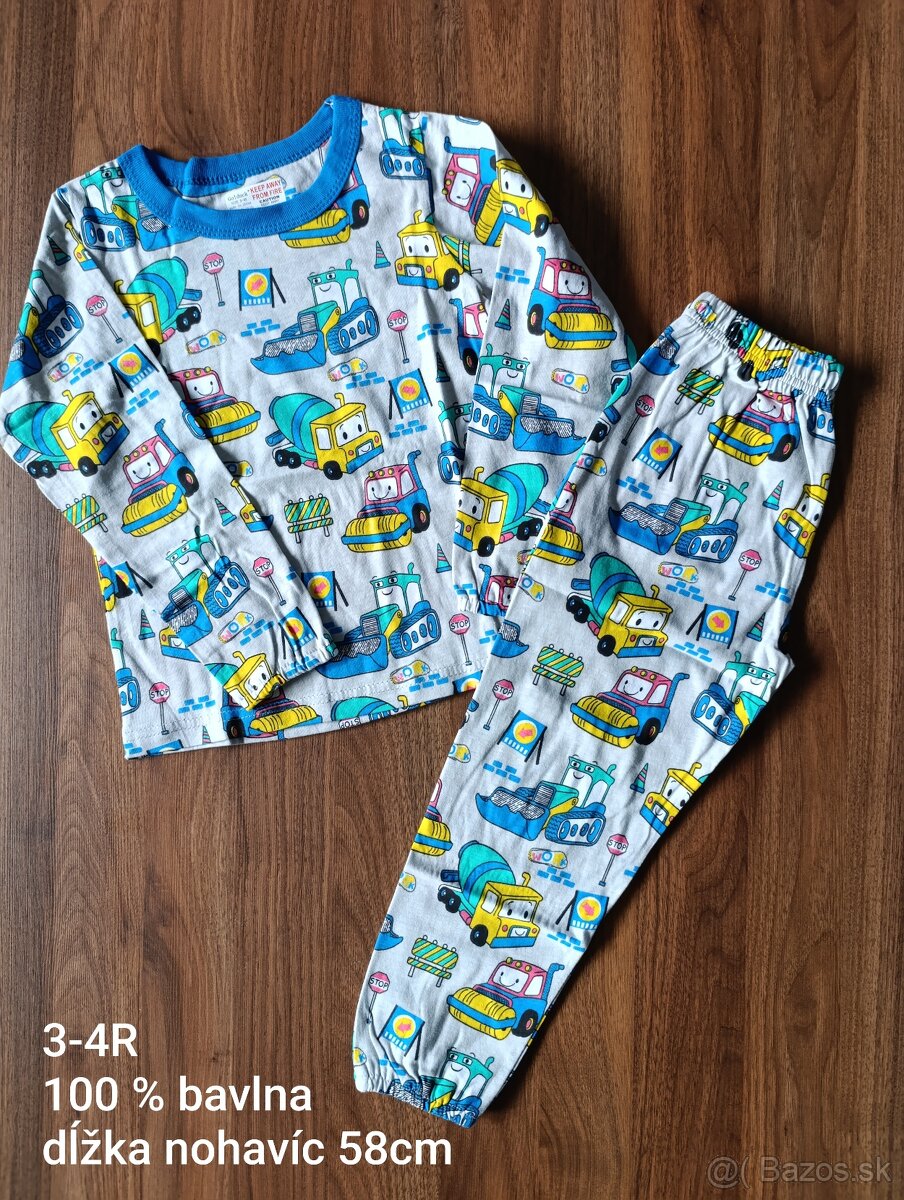 Dvojdielne pyžamo motív traktor - 4