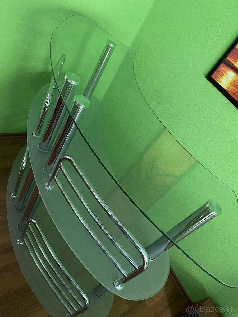 Sklenený barový stolík - 4