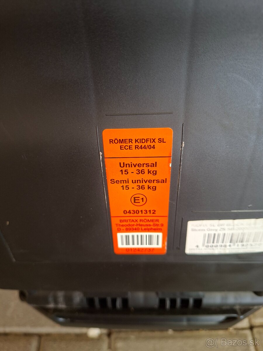 Predám Britax Romer Kidfix SL BR Black series - 4