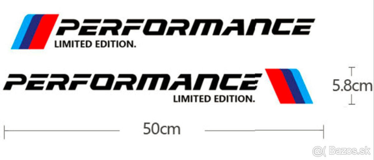 sada nálepiek Performance – Limited Edition na BMW - 4