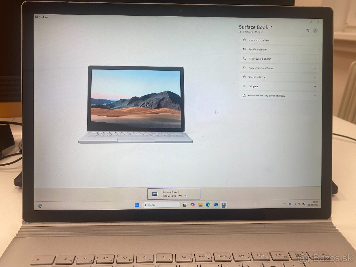 Surface BOOK 2, 15 palců, 16GB, GTX1060, 1TB, I7 - 4