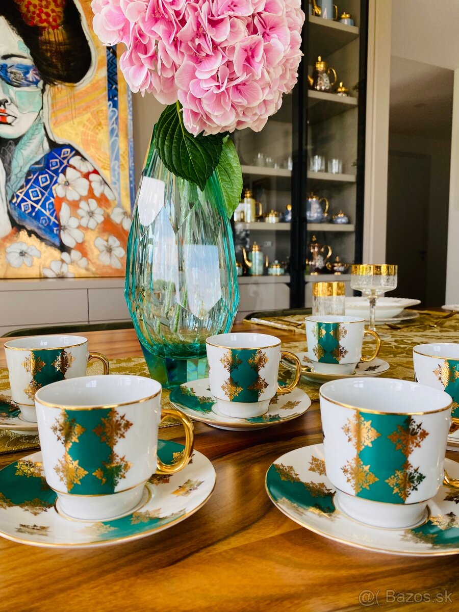 Vitrínové retro šálky ČSSR vhodné ako darček - 4