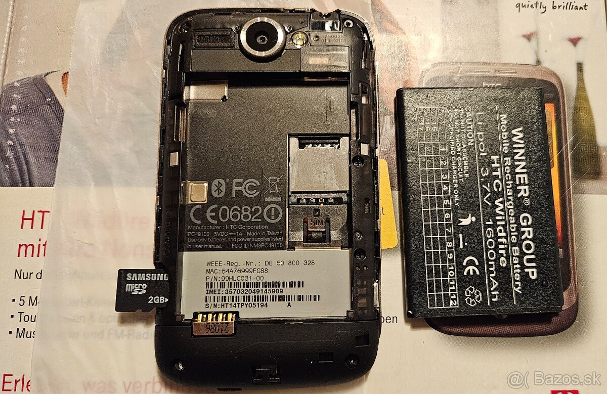 HTC Wildfire nový uloženka - 4