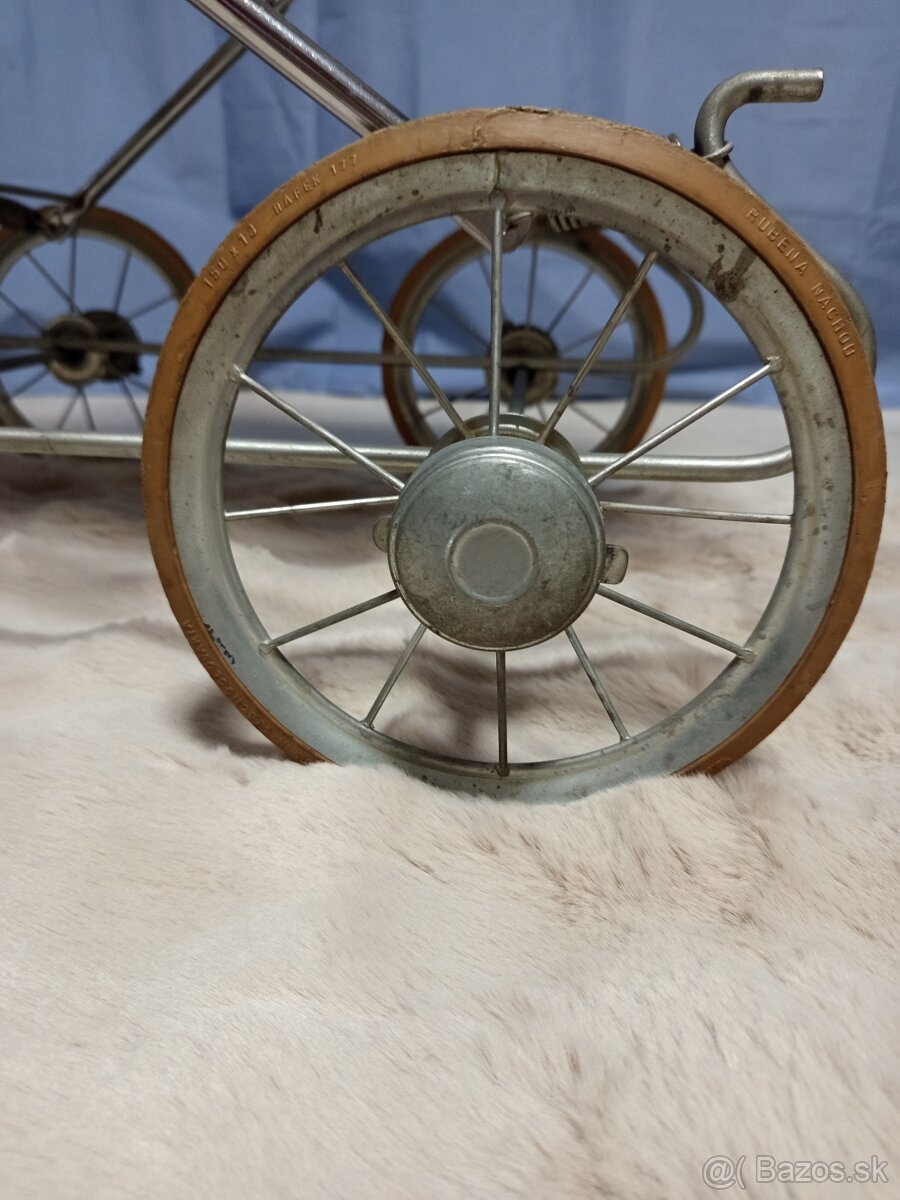 Detský retro kočík kočiar pre bábiky - 4