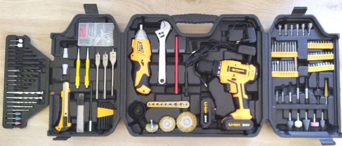 Veľká sada AKU náradia s príslušenstvom - 4