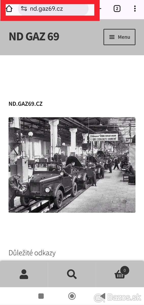 Gaz 69 - přepínače 50 léta - NOVÉ - 4