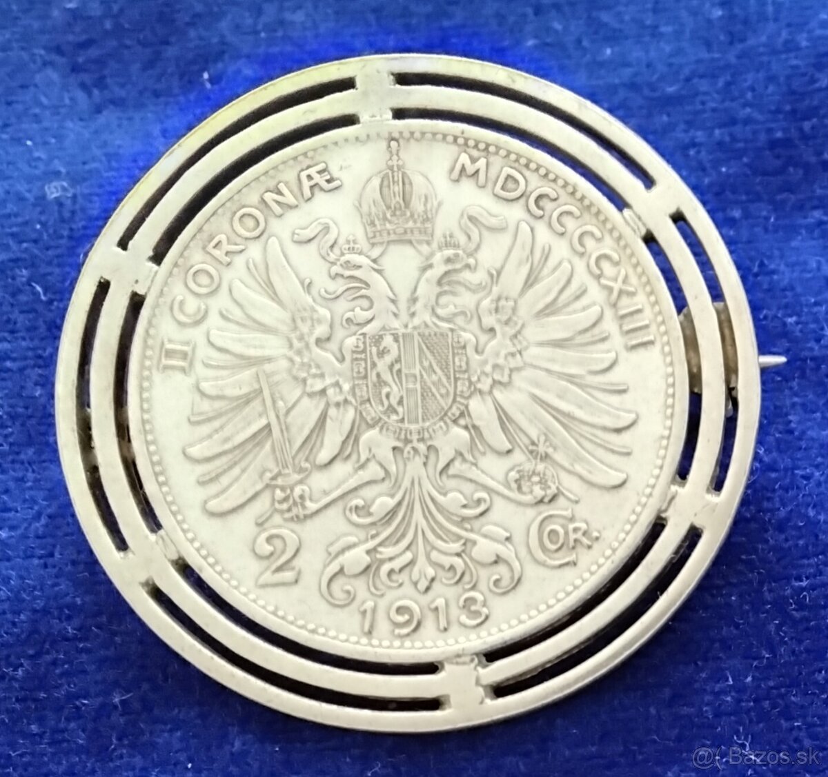 Staré strieborné šperky, prívesky, brošne - 4