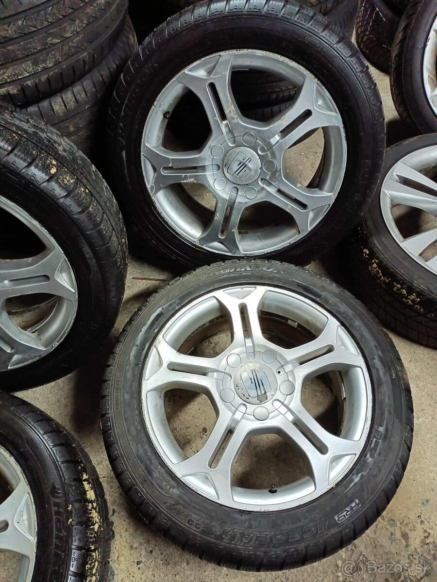 ❄️zimná sada orig. Seat R17 5x112 pneu 225/50 r17 6mm - 4