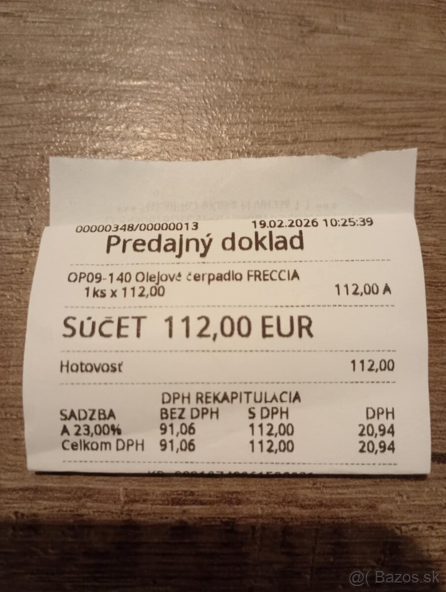 Olejove čerpadlo FRECCIA OP09-140 - 4