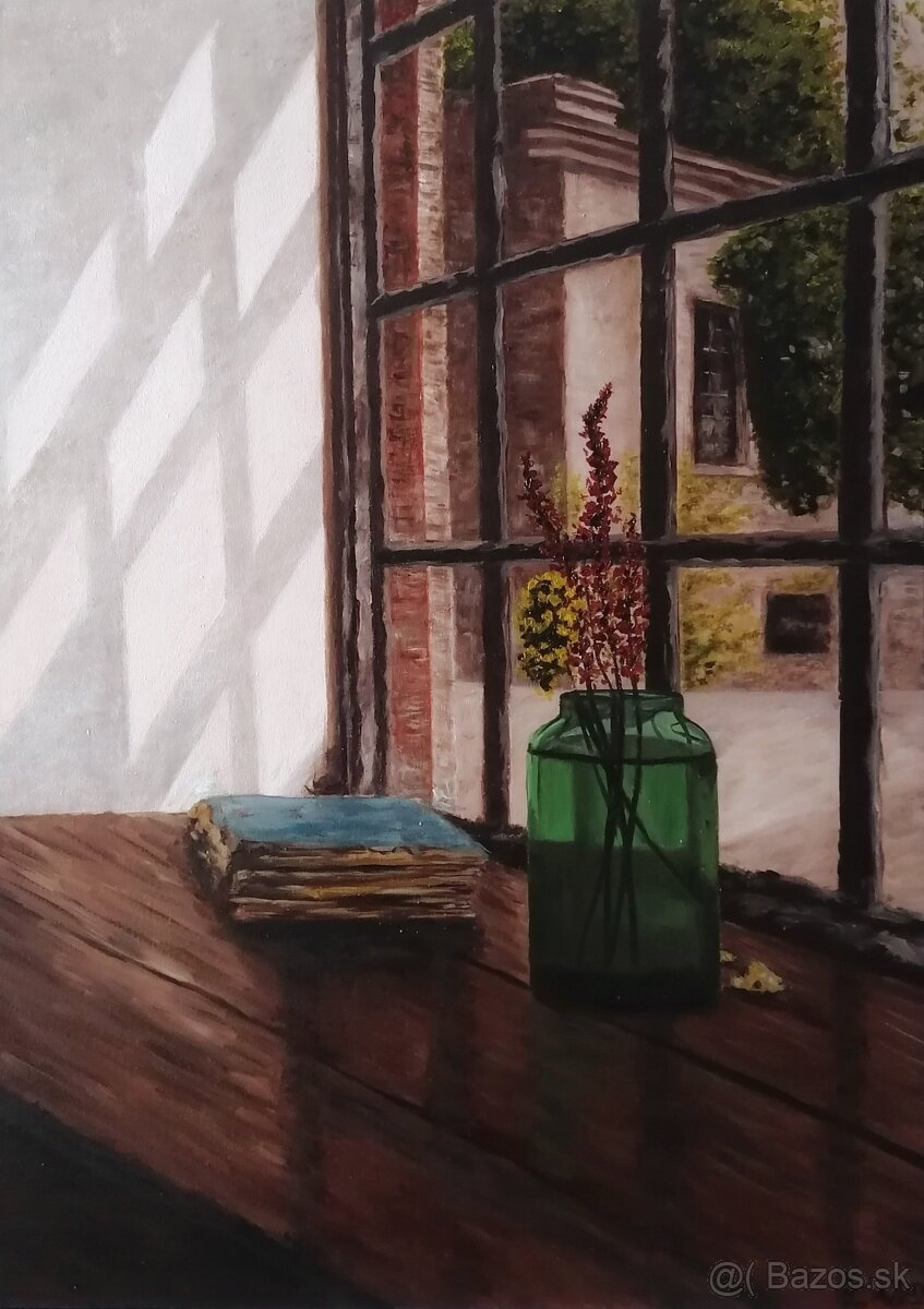 Ručne maľovaný obraz - zátišie - 4