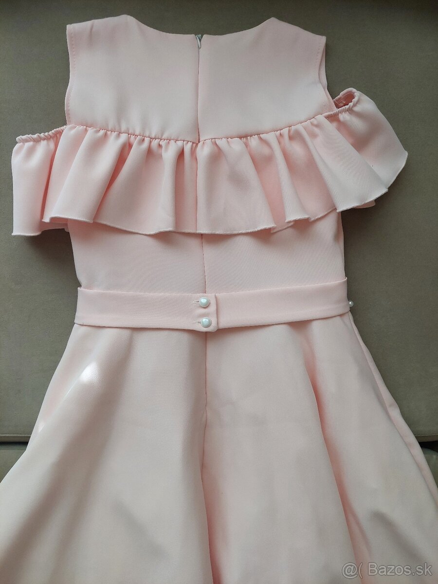 Spoločenské marhuľkové šaty - 4