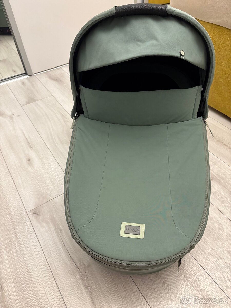 Cybex priam 4.0 lux carry cot vanička leaf green - 4