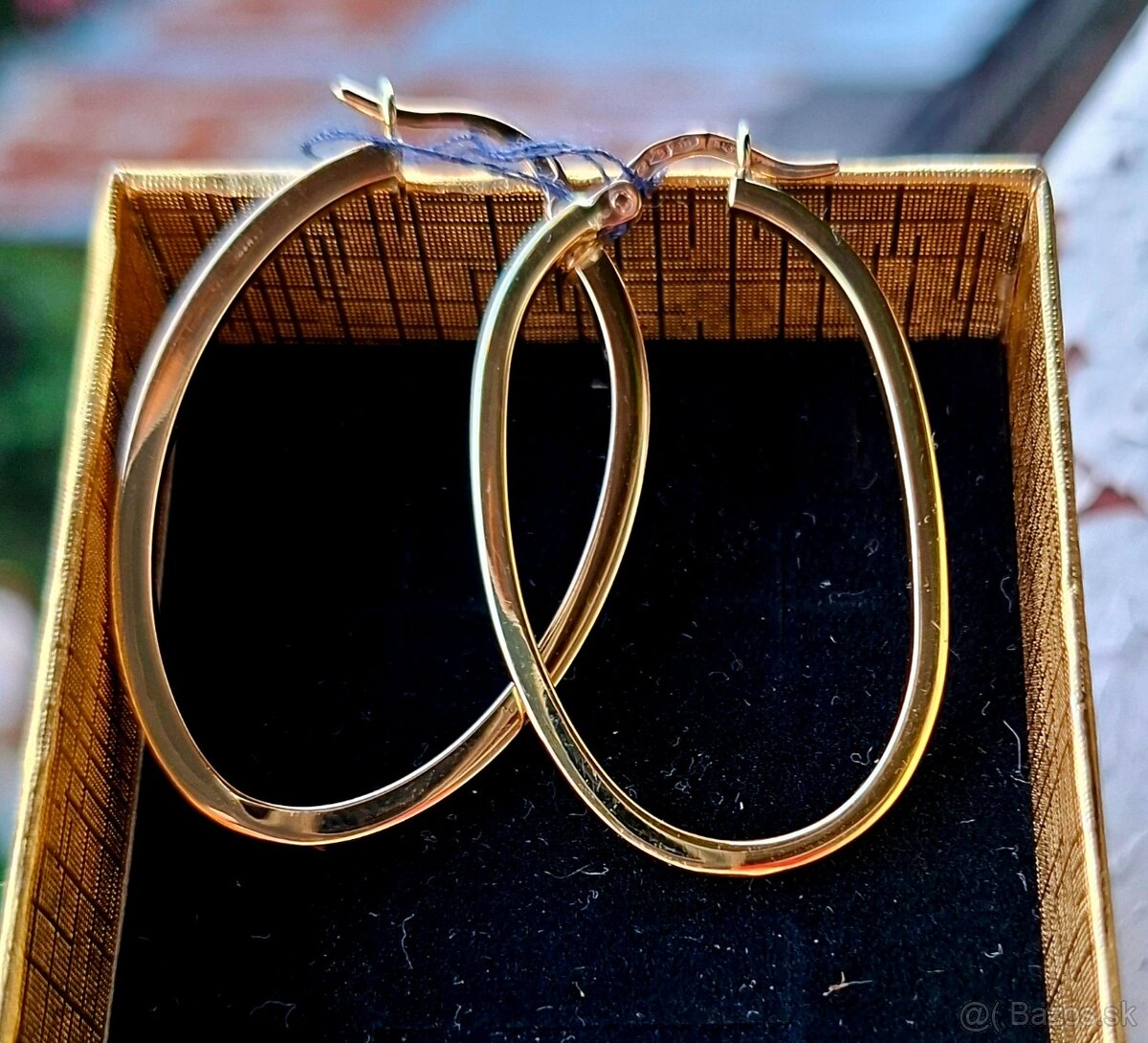 Zlate náušnice kruhy 585 - 4