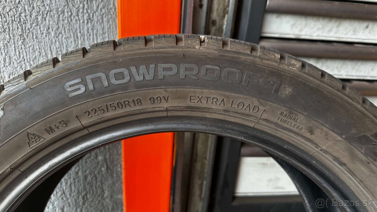 Zimne pneumatiky Nokian Snowproof 1 jazdené jednu sezónu - 4