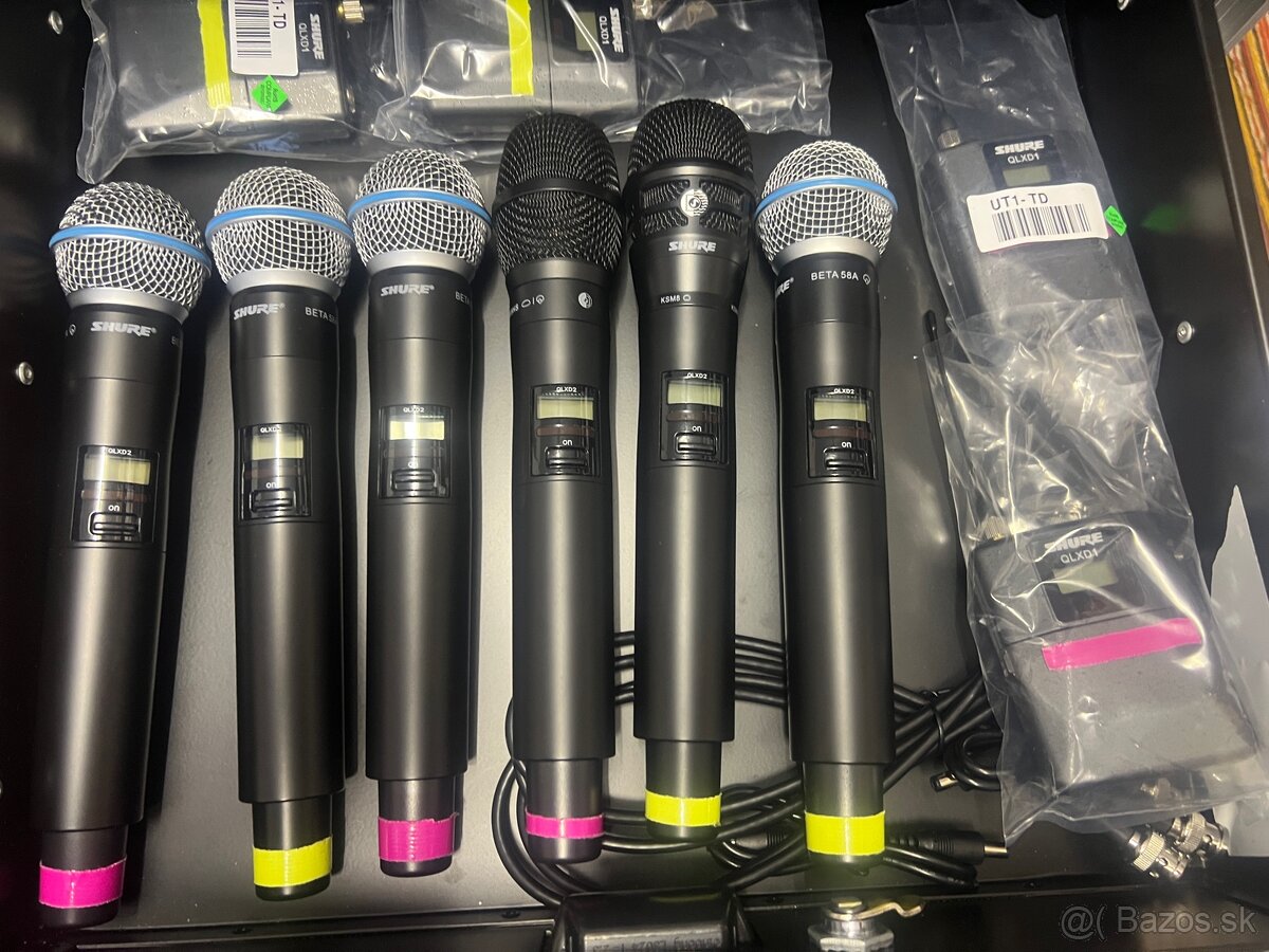 Predám nový rack s mikrofónmi 6 QLXD . - 4