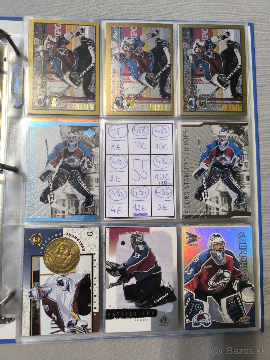Hokejové kartičky - Patrick Roy 3 - 4