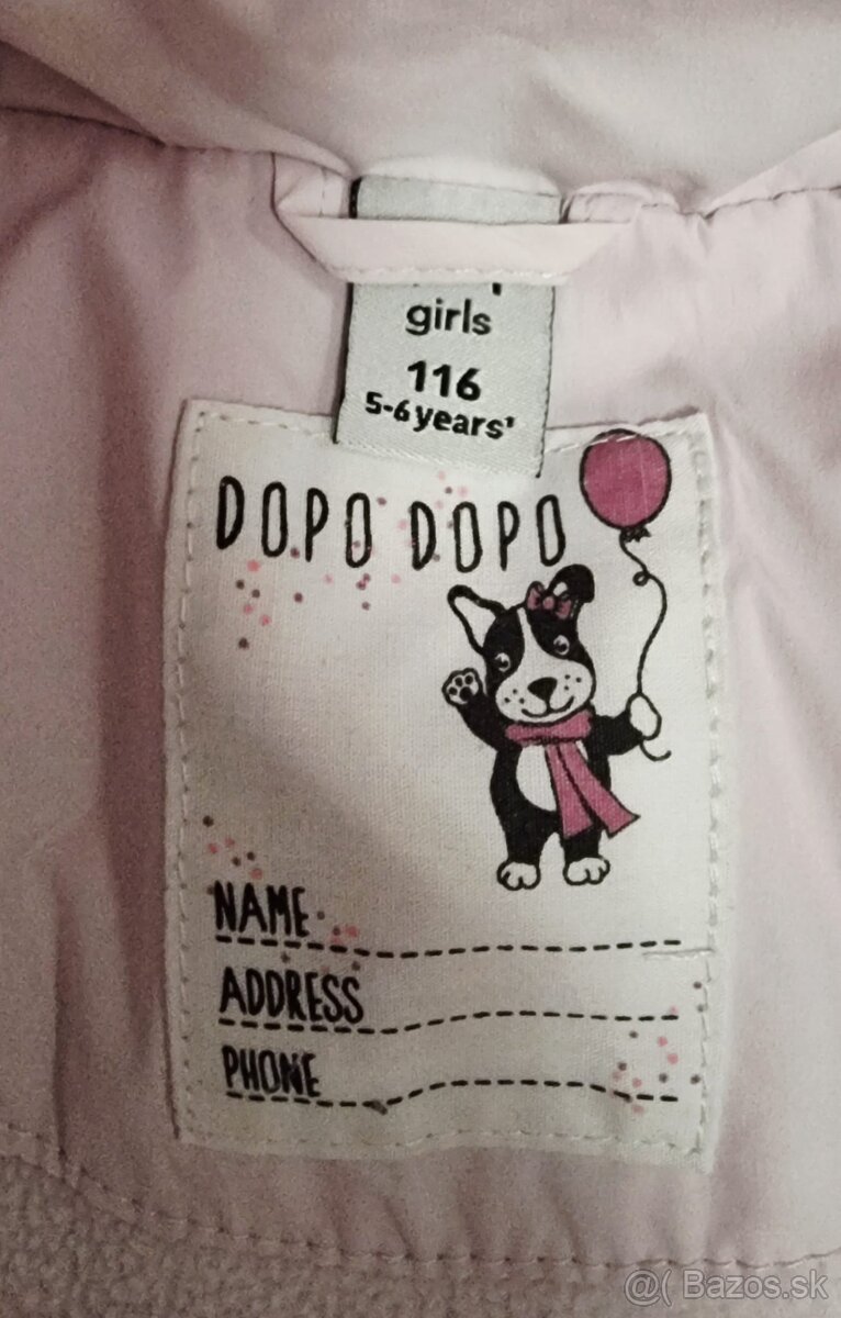 Hrubá teplá predĺžená bundička veľkosť 116 - 4