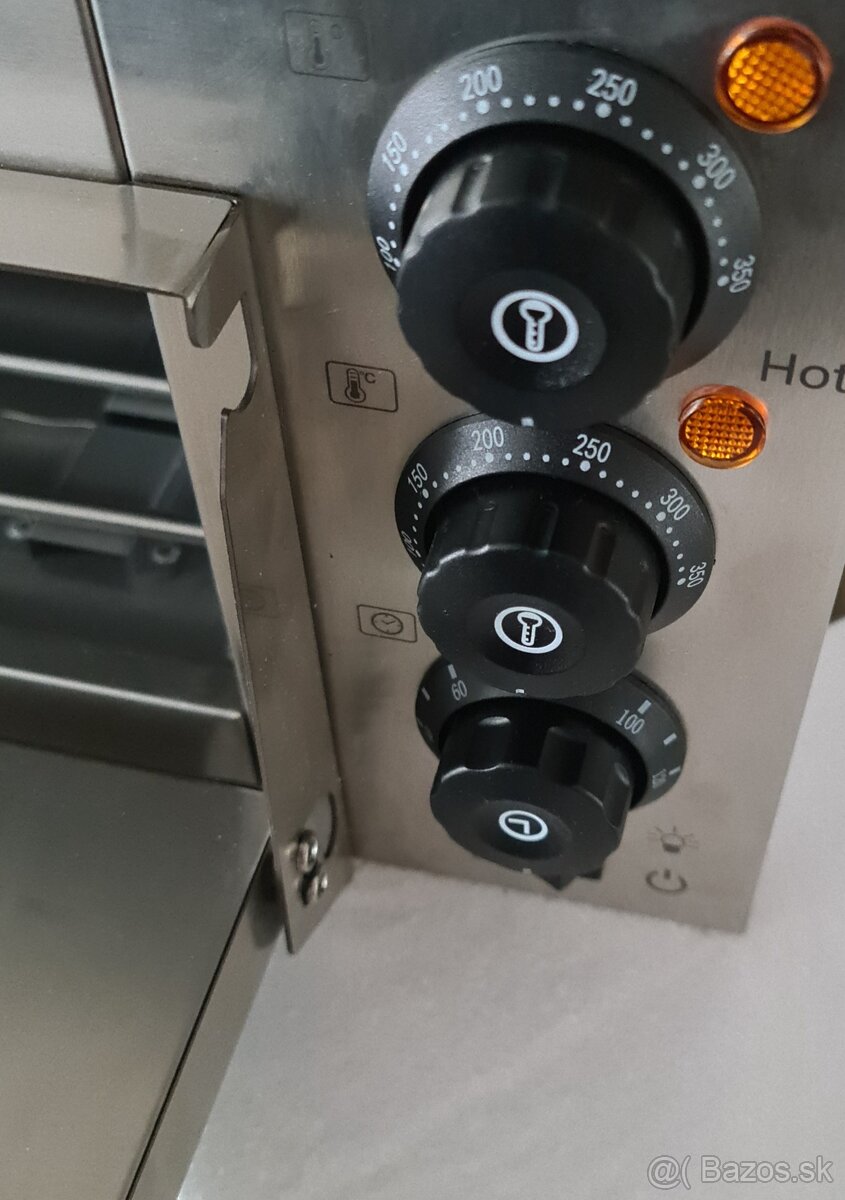 Pizza pec elektrická 1f 2000w nerezová - 4