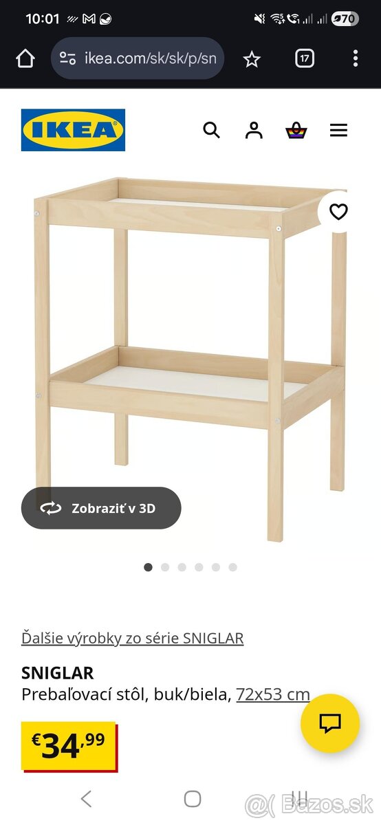 prebalovaci pult ikea sniglar - 4