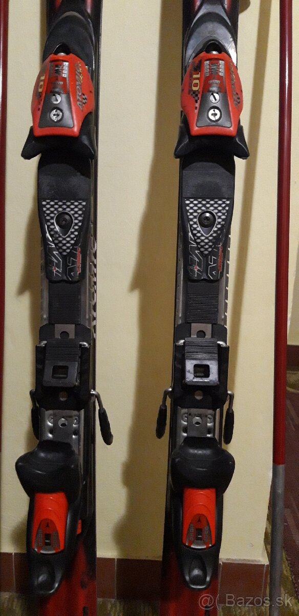 Predám lyže Atomic Beta Race carbon s palicami. - 4