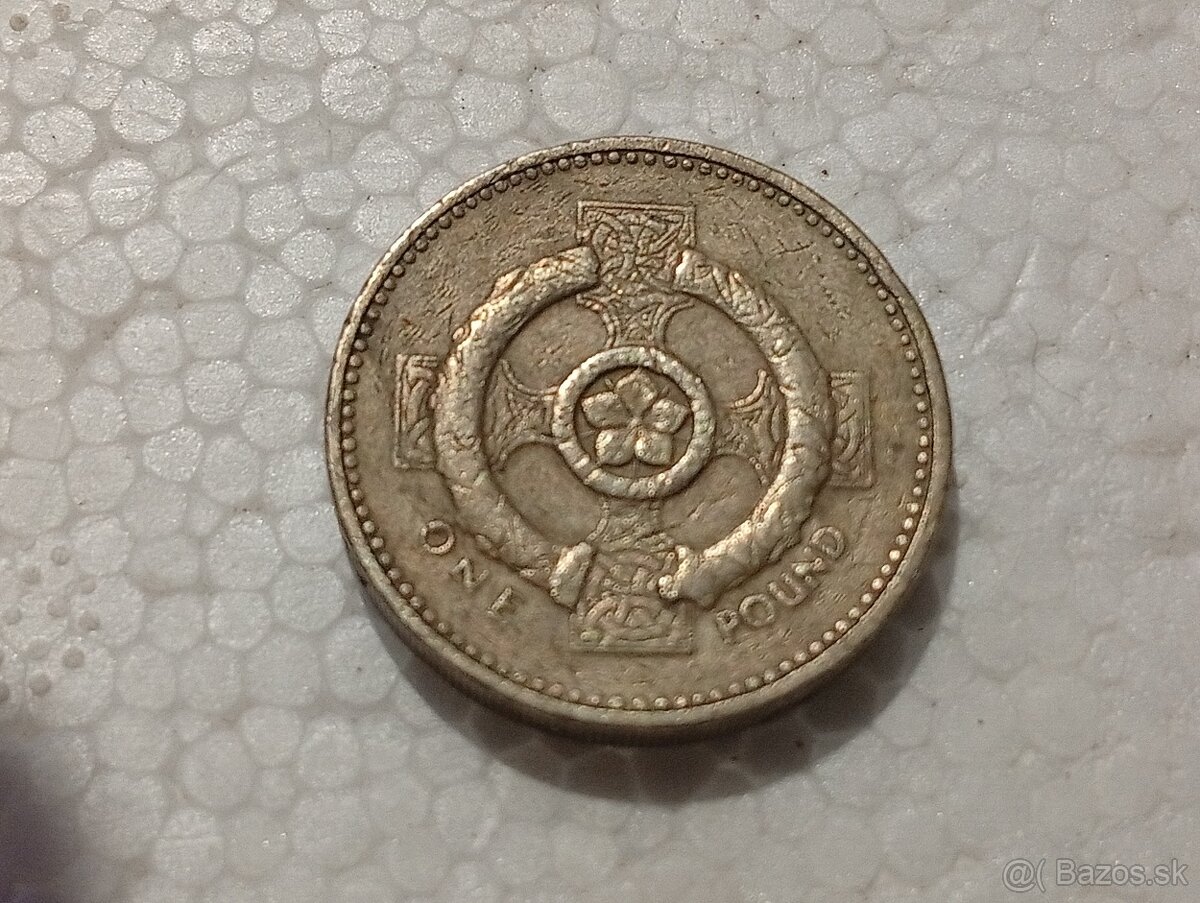 Predám veľmi vzácnu mincu One Pound 1996 error - 4