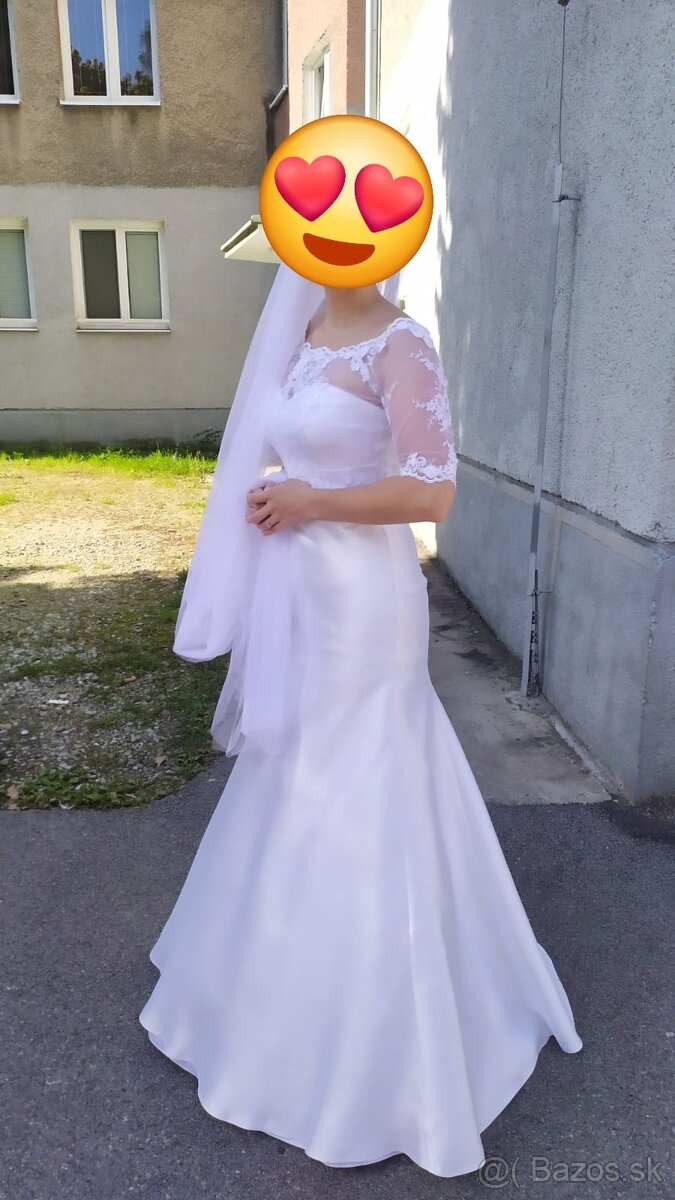 Svadobné šaty,velkost 36 - 40 - 4