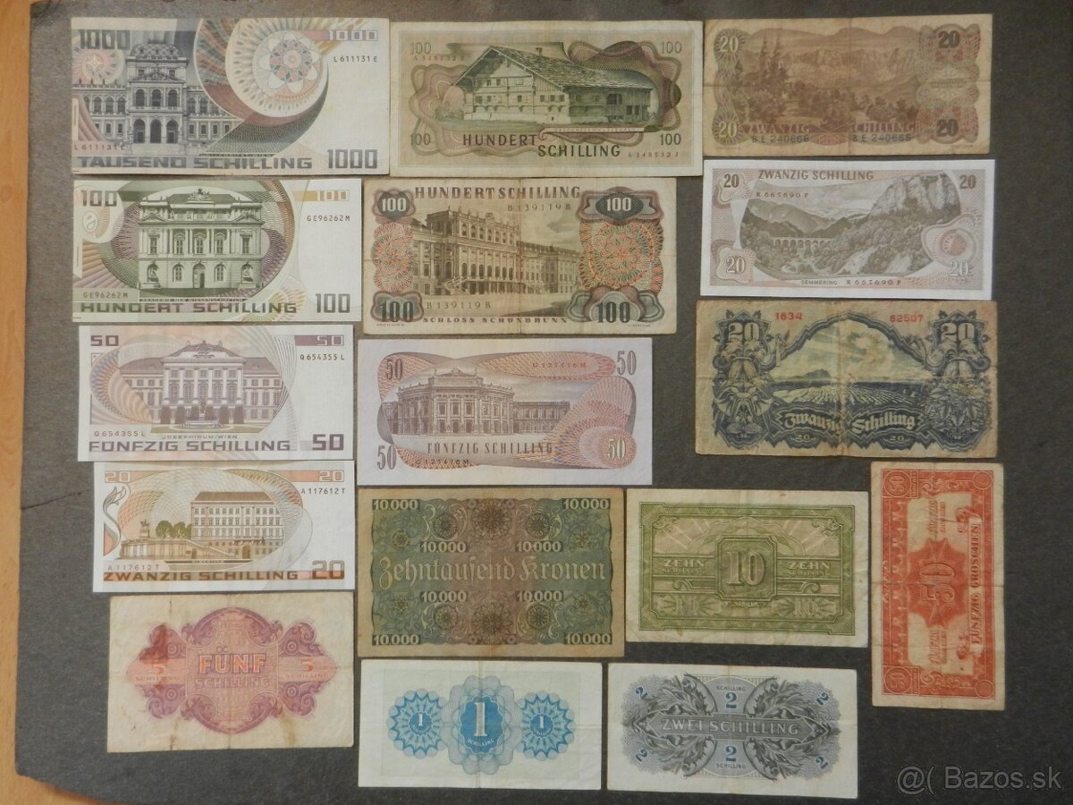 Bankovky staré Španielsko, Srbsko a iné - 4