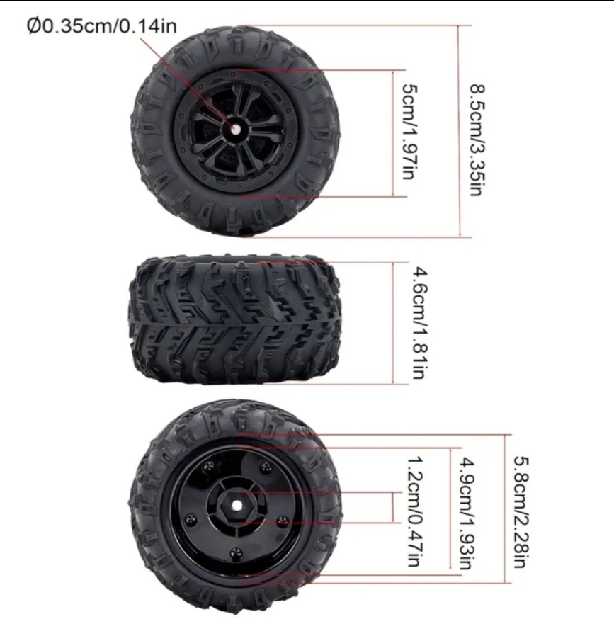Kolesá na RC auto - 4