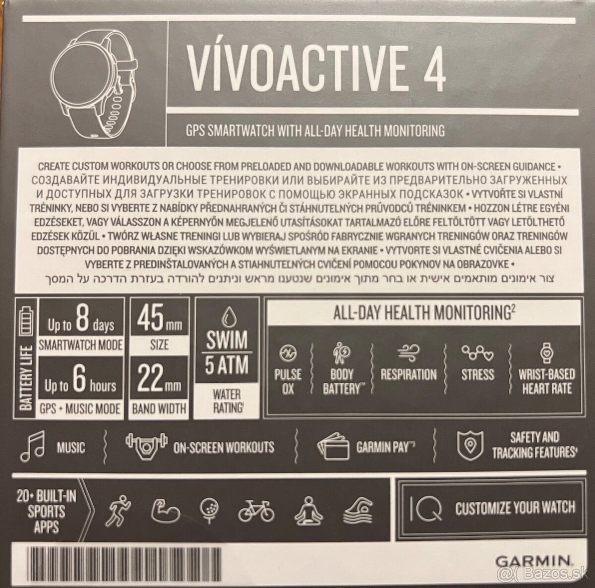 Hodinky GARMIN VIVOACTIVE 4 - 4