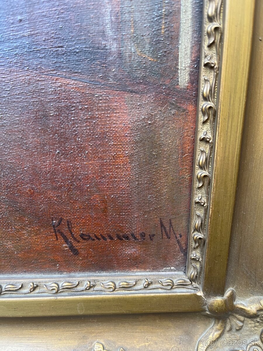 Starožitný obraz Klammer Mariska - 4