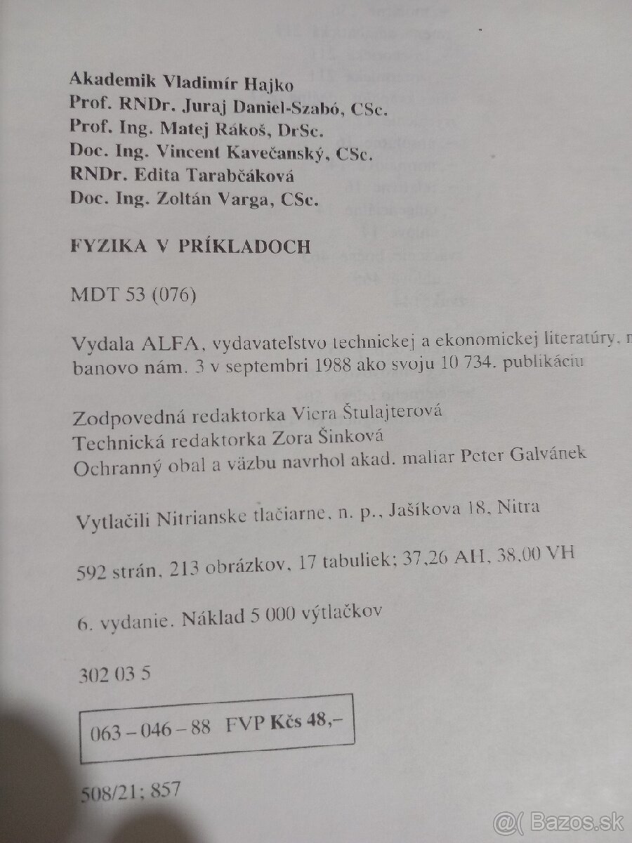 Fyzika v príkladoch - Vladimír Hajko - 1988 - 4