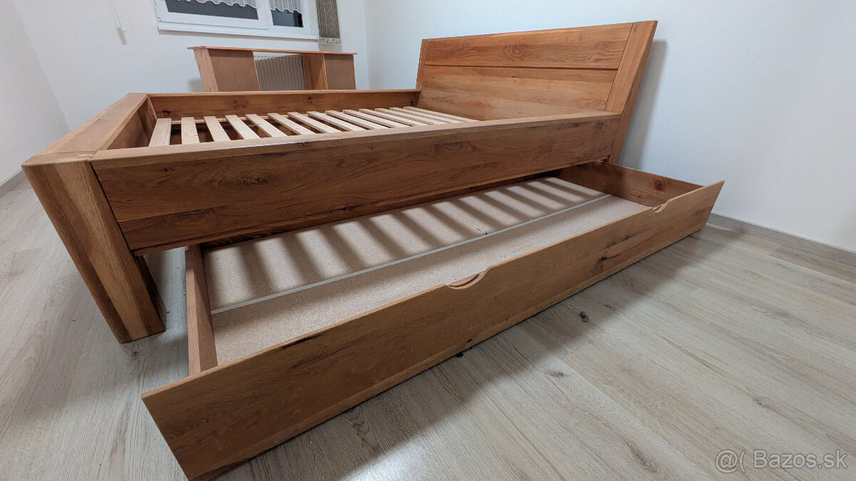 Postel Julia masív dub s úložným priestorom - 4