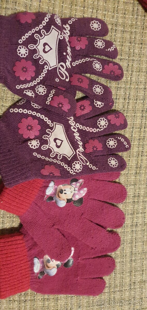 Ciapky+rukavice, vel. 3-6rok. - 4