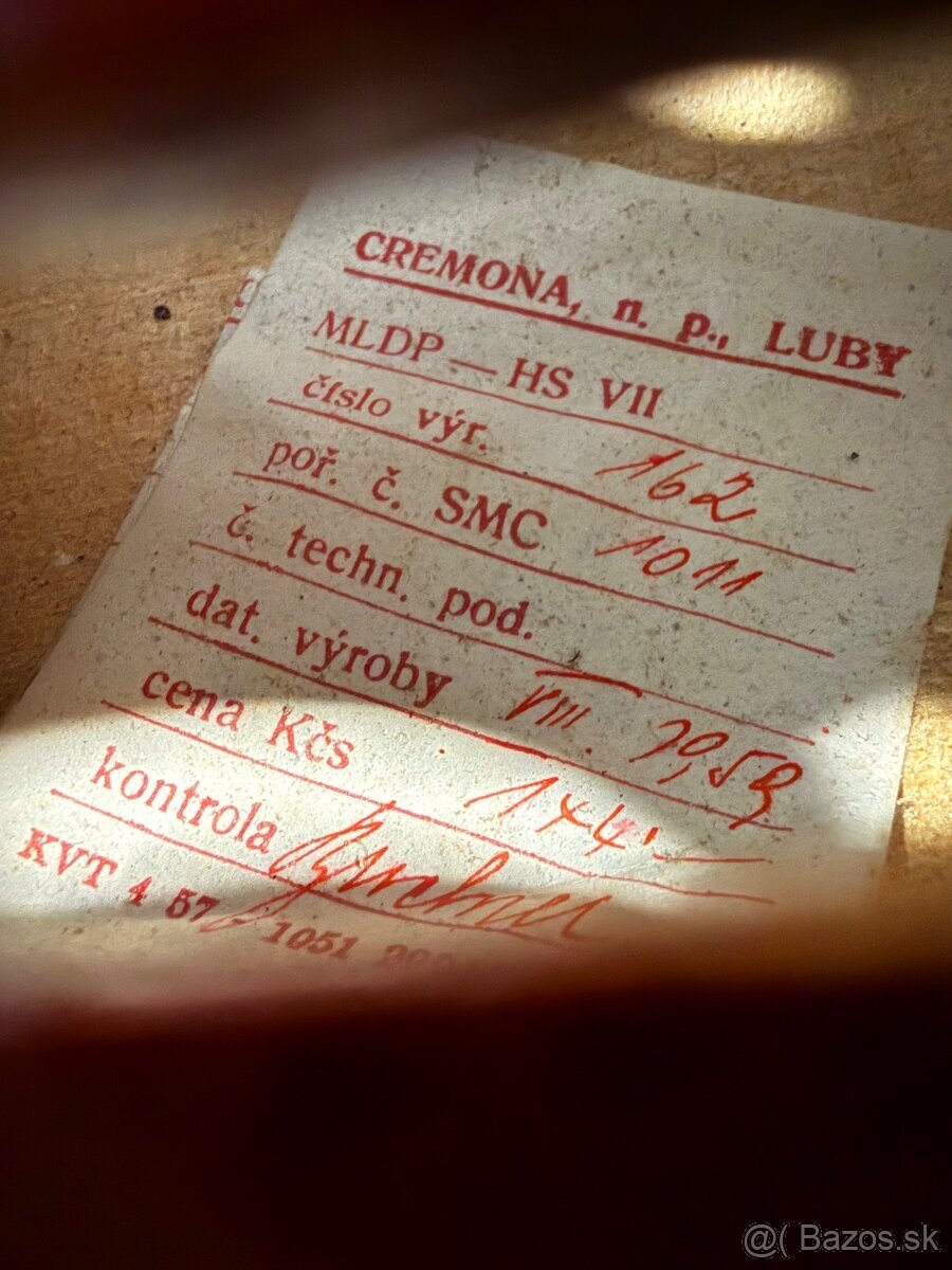4/4 husle Cremona Luby - 4