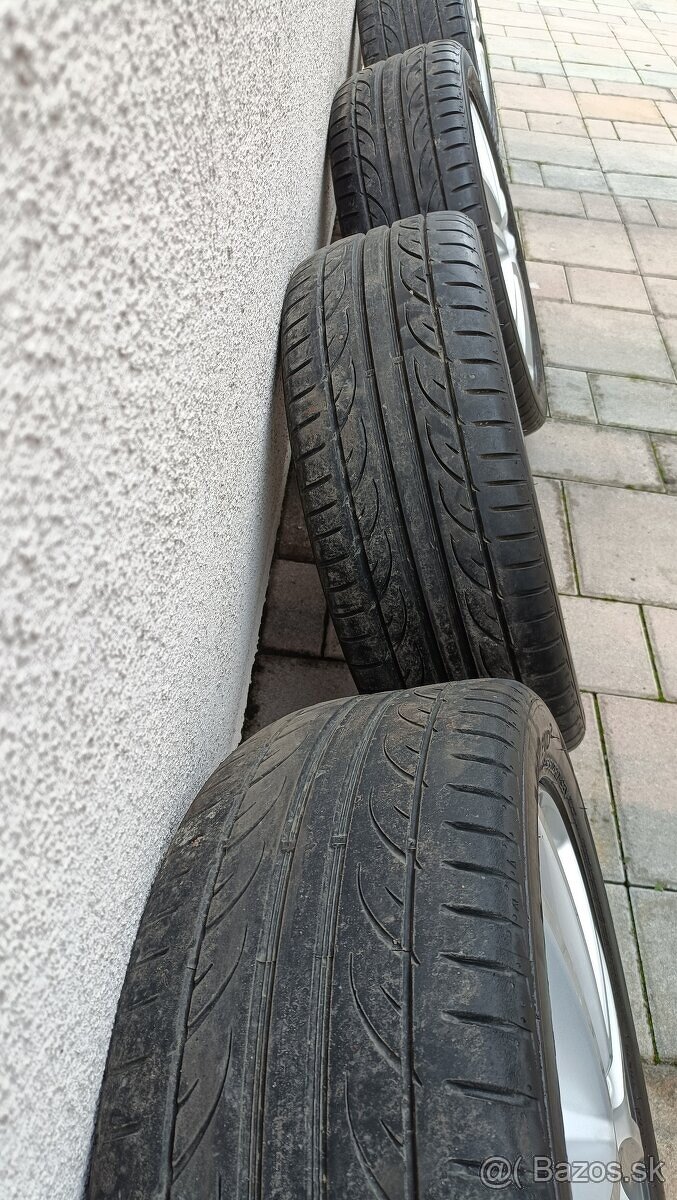 5x112 R17 VW HLINÍKOVÉ DISKY 205/50 R17 LETNÉ PNEUMATIKY - 4
