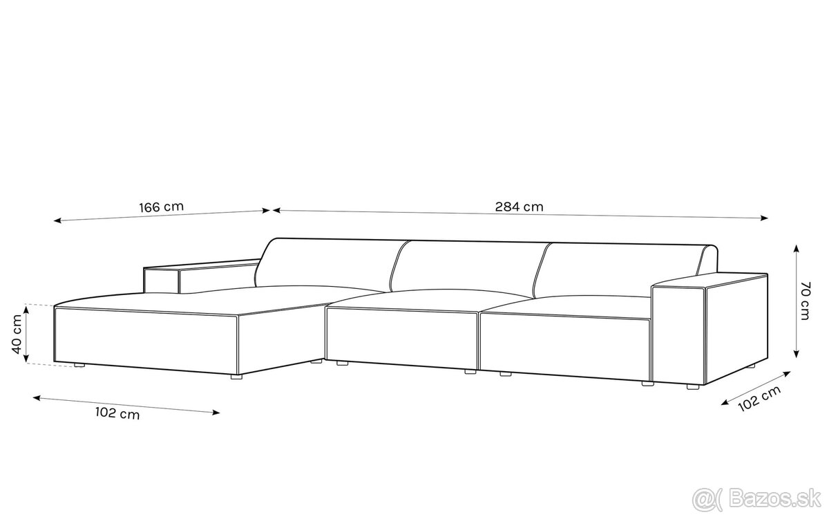 Rohová sedačka Micadoni - 4