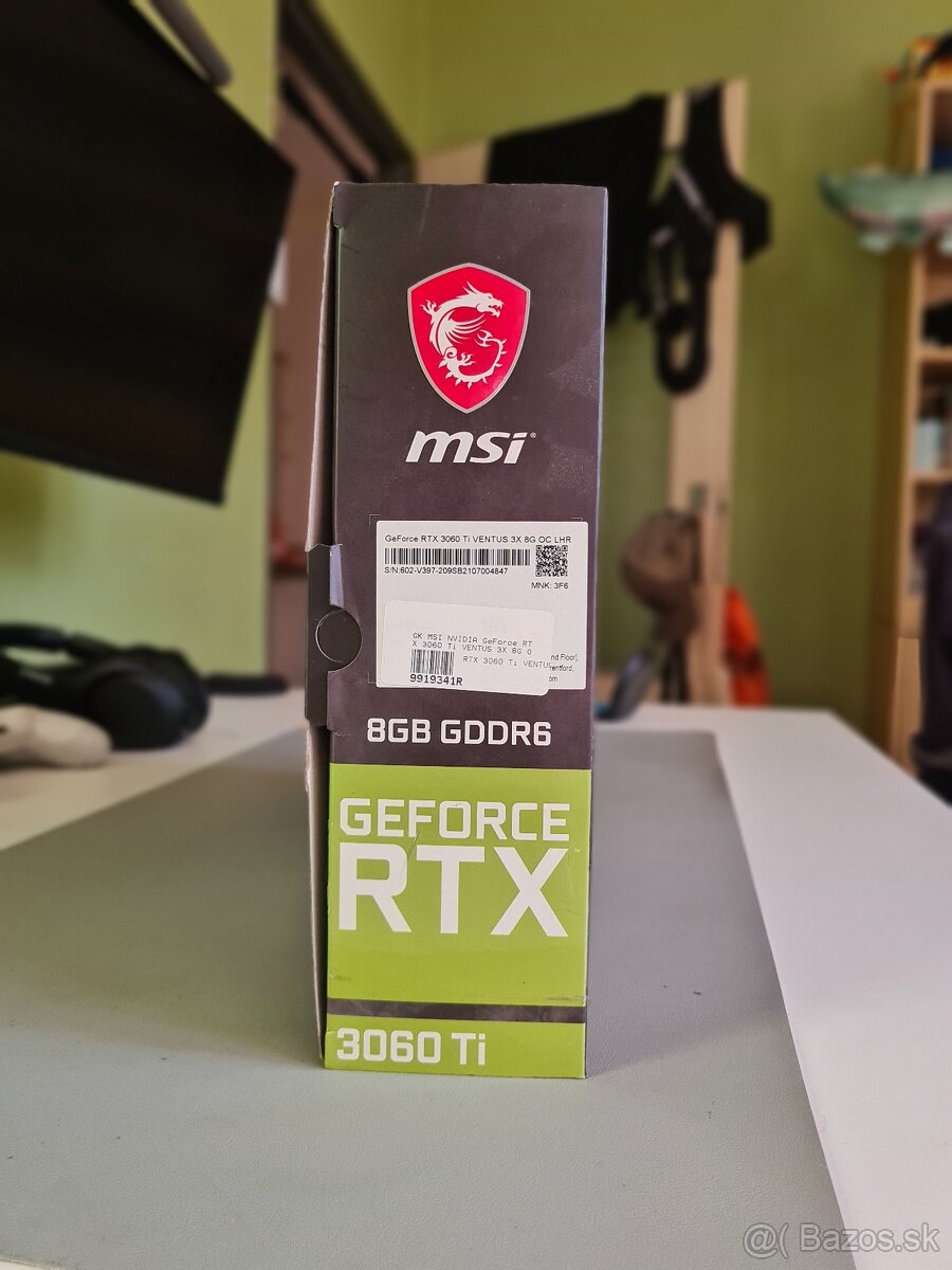 Grafická karta MSI RTX 3060 Ti 3X OC - TOP STAV - 4