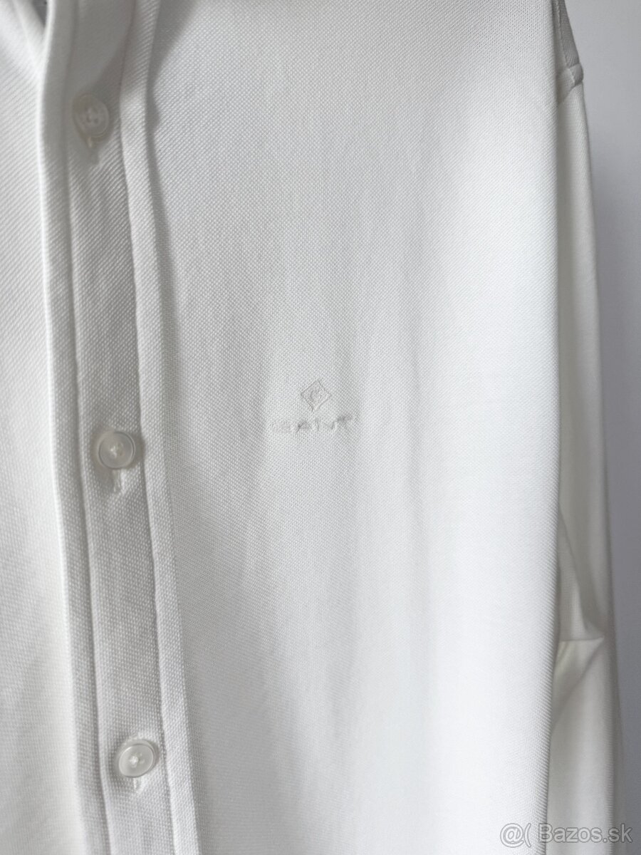 Nová GANT biela pánska košeľa s visačkami veľkost M - 4