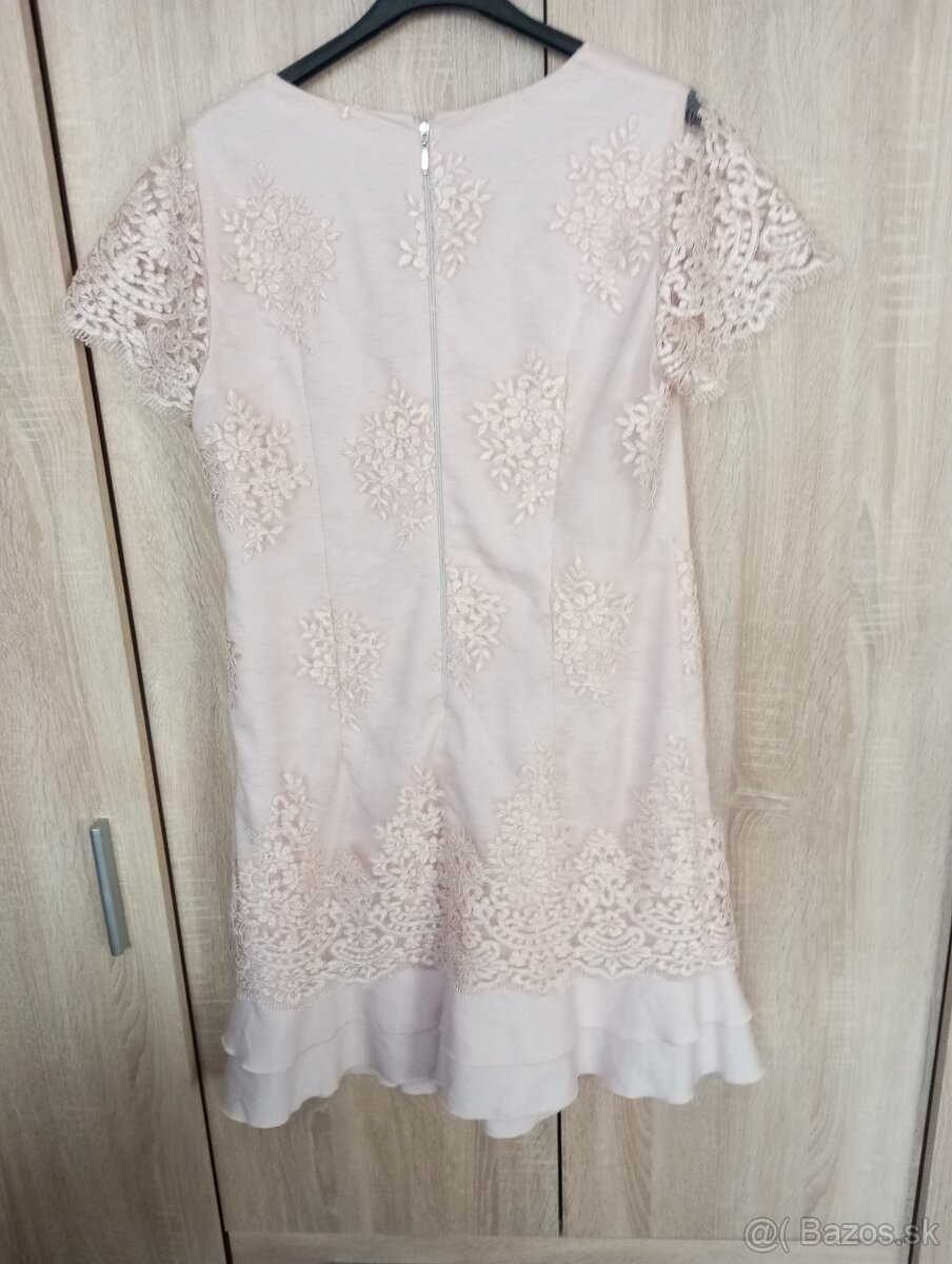 Spoločenské marhulove šaty L/xl - 4