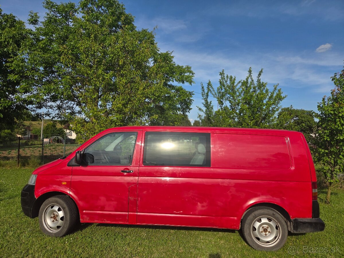 VW transporter T5 2,5tdi 4x4 dlhá verzia 6miest - 4