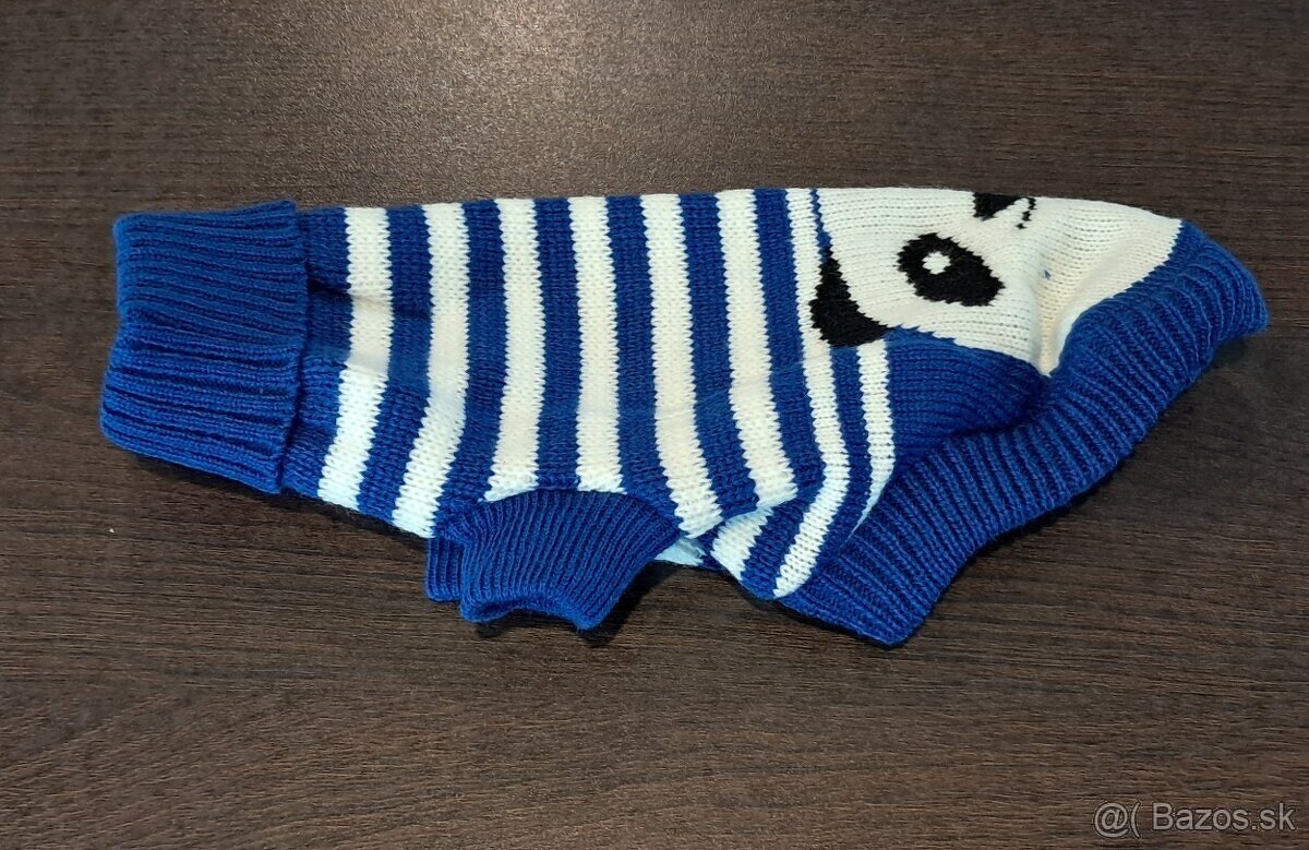 Pletený svetrík oblečenie pre šteniatko psíka - 4