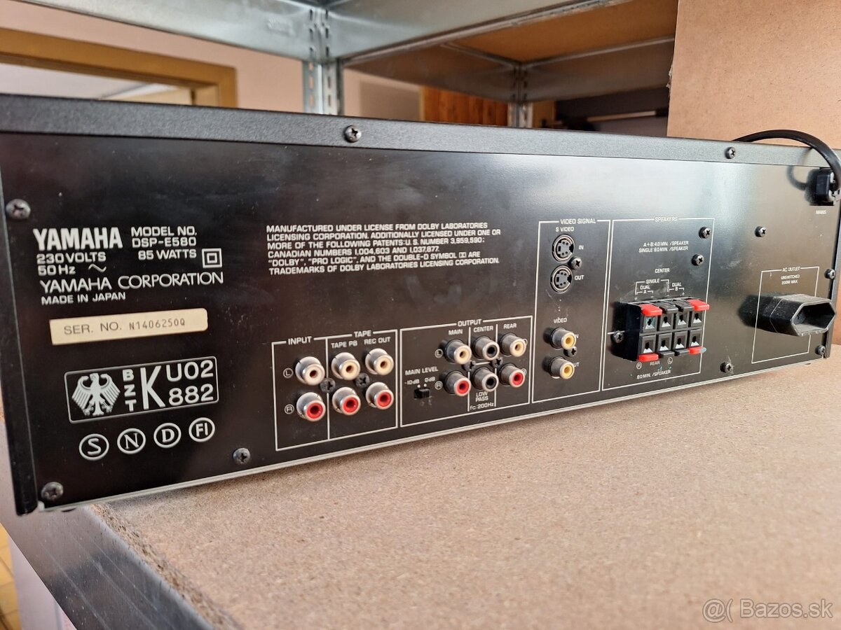 Yamaha DSP-E580 zvukový procesor a zosilňovač - 4