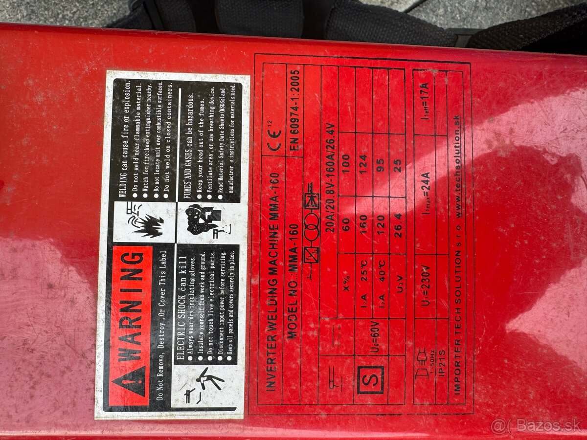 Zvárací invertor Solution MMA 160 - 4