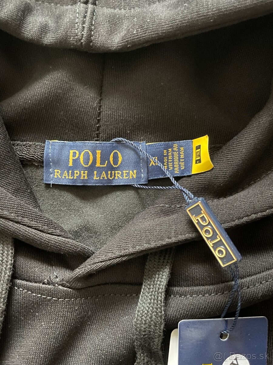 Polo čierna mikina - M - 4