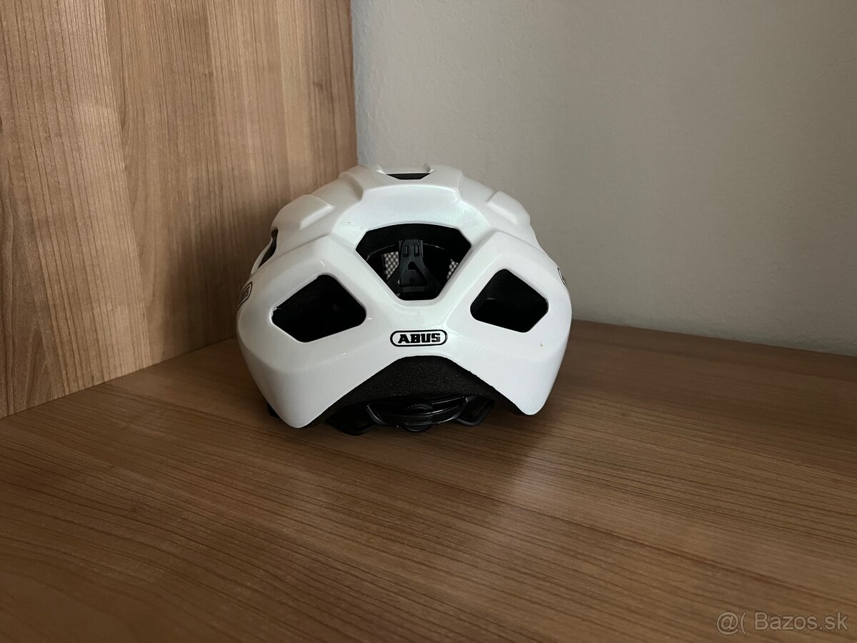Cyklistická prilba ABUS Macator pearl white - 4