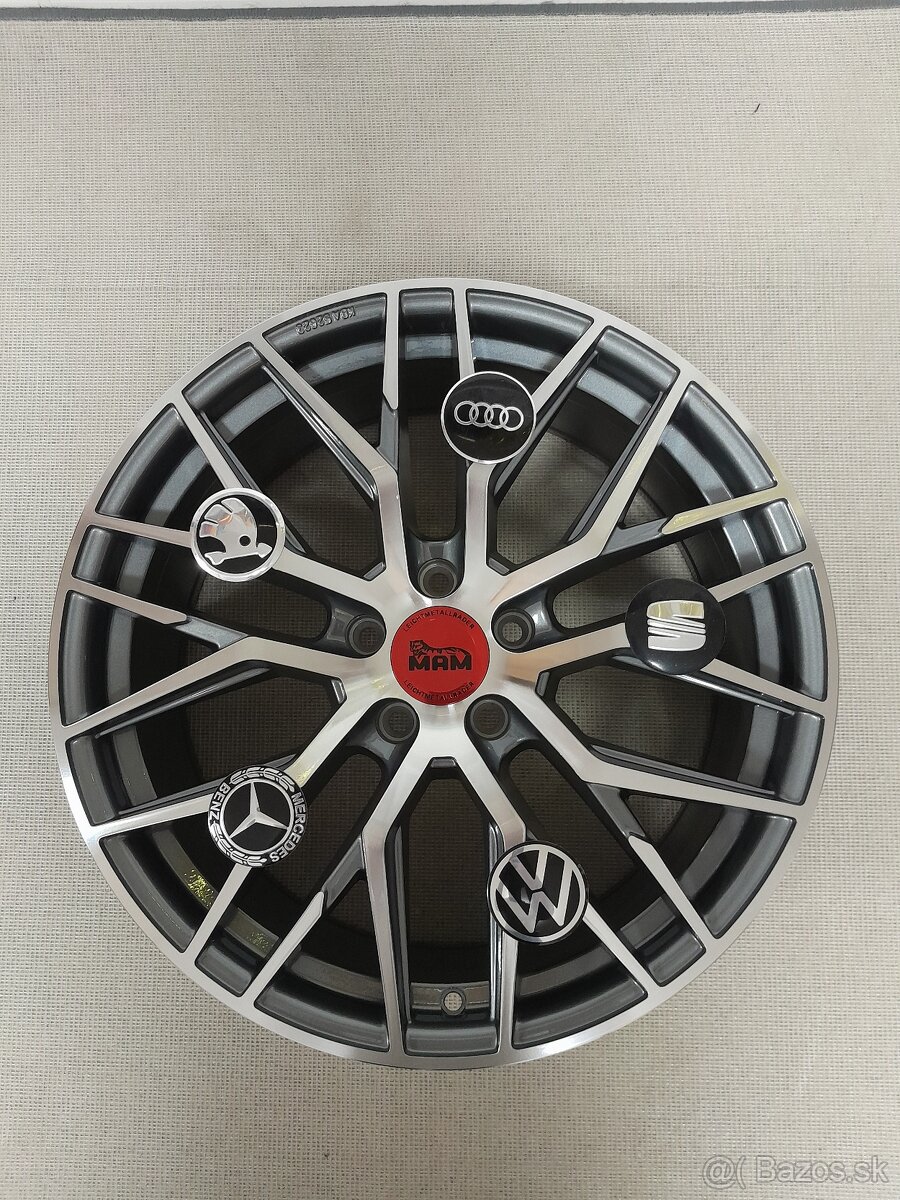 Alu disky R17 5x112 Et35 7.5J MAM RS4 Škoda Seat Vw Audi - 4