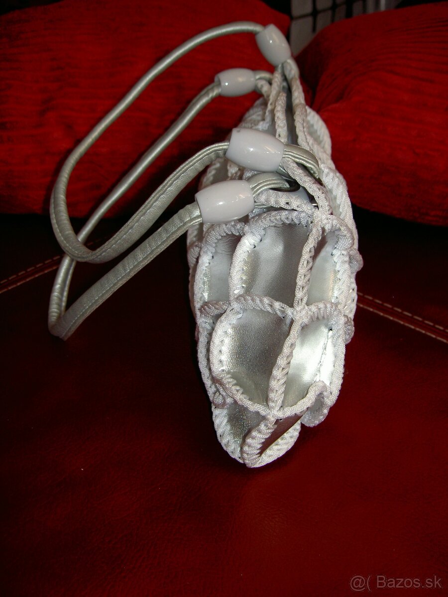 Predam set kabelka+ balerinky...strieborne - 4