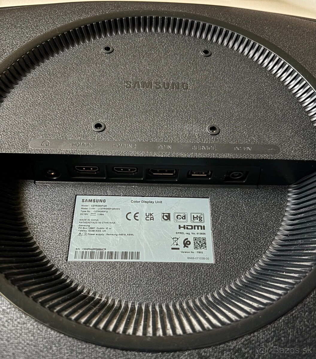 Predám monitor Samsung LC27RG50, 27", 240 Hz, Full HD - 4