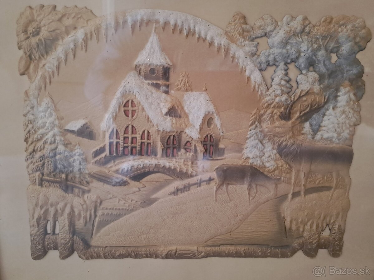 Predám obraz zarámovaný 58x46 cm - 4