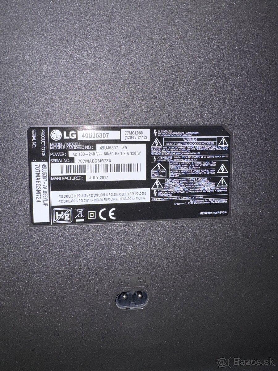 Predám Smart TV LG 49UJ6307 (123 cm / 49”) - 4